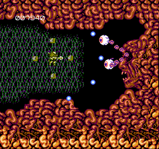 Another gross Abadox boss, whose weird eye stalks remind me of that one Masters of the Universe Horde toy - Mantenna.