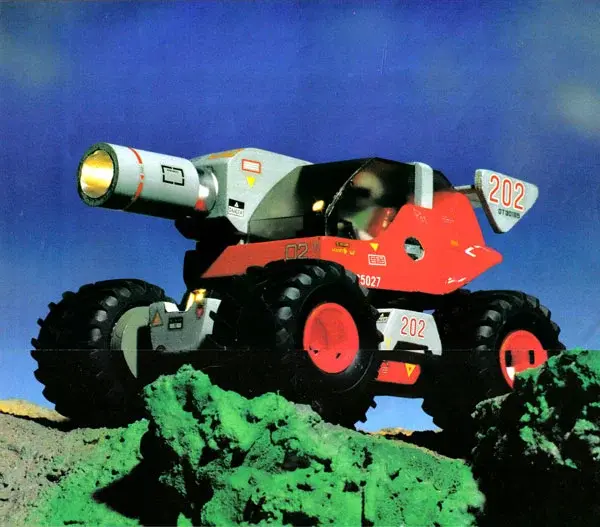 A model of Sophia the 3rd from a vintage photoshoot promoting Blaster Master, aka Meta Fight, aka the coolest tank video game ever devised.