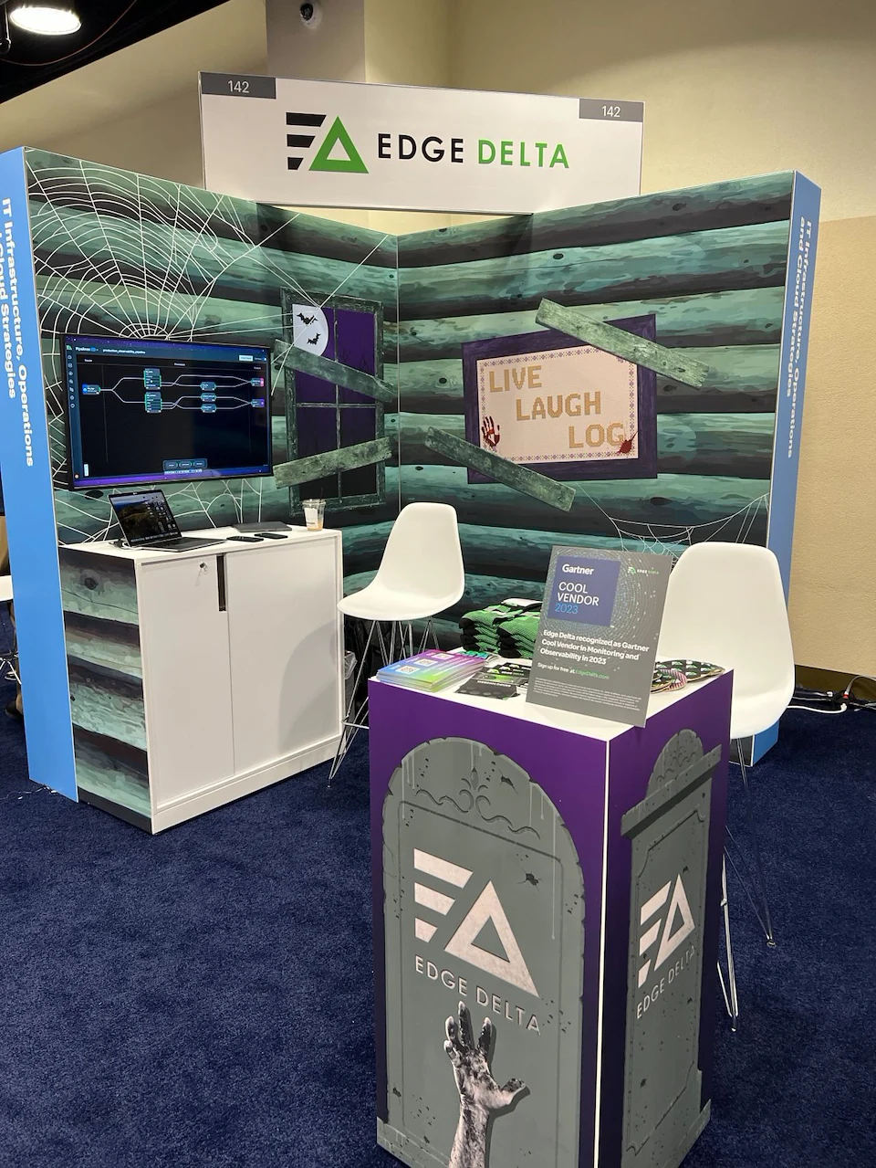 Edge Delta - Horror Movie Tradeshow Booth