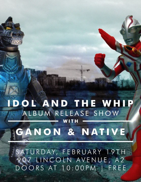A show flyer featuring Ultraman and Mechagodzilla.