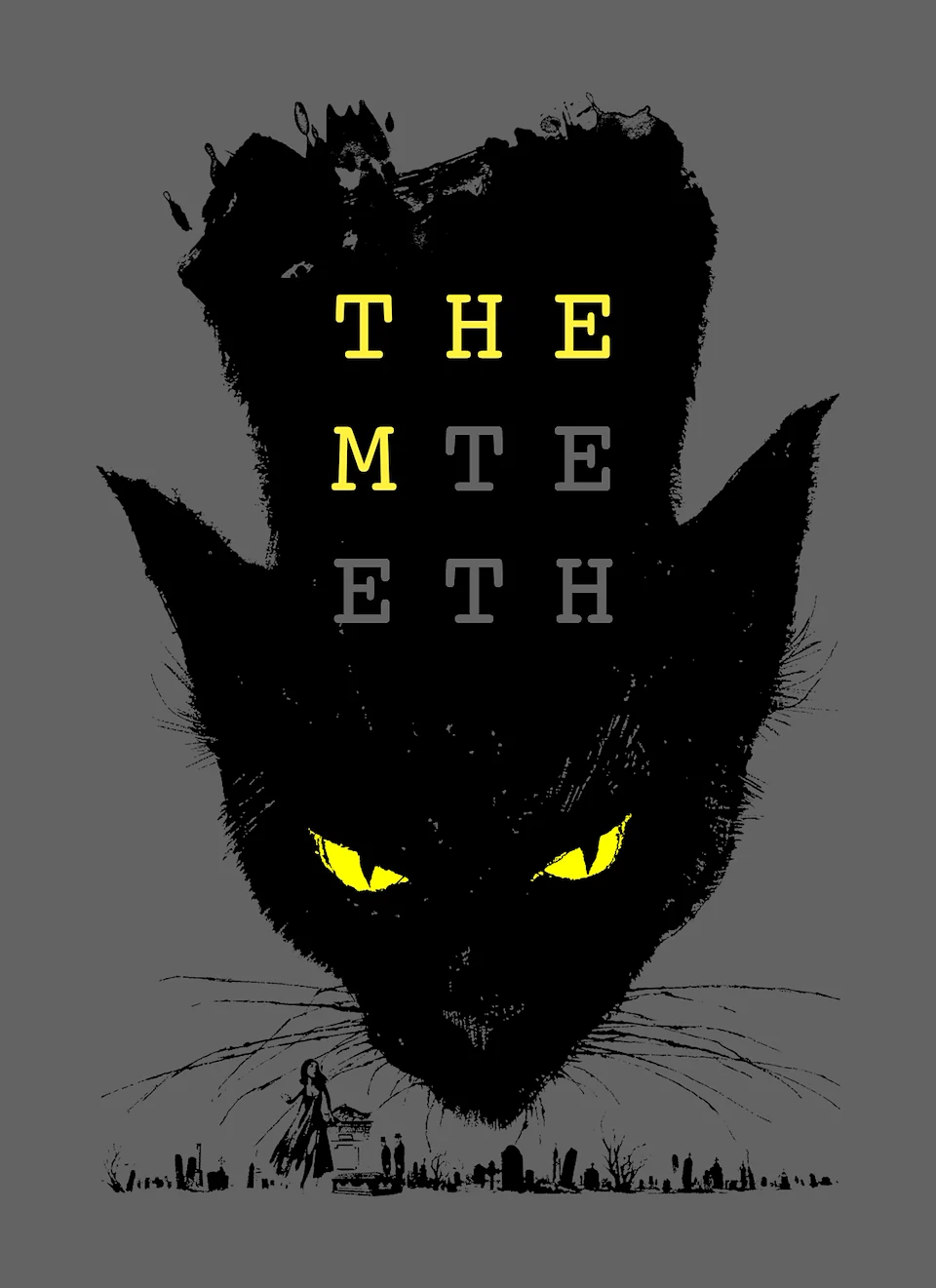 T-shirt design for Them Teeth, featuring an homage to the Vincent Price Film, Tomb of Ligeia.