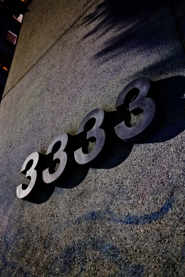 A building address that reads 3333 in Los Angeles.