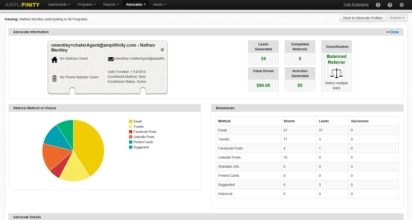 Amplifinity - Original Advocate Profile