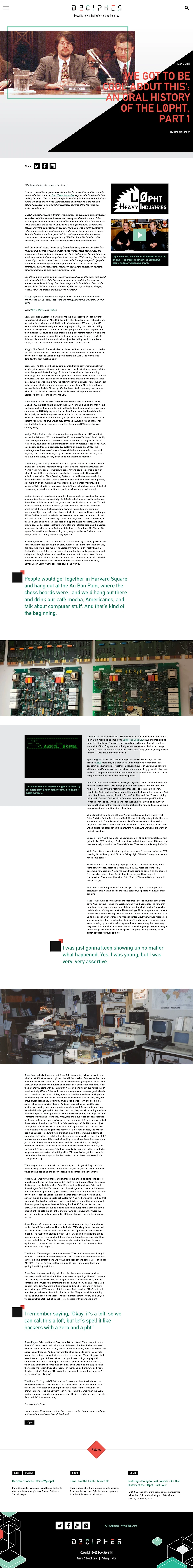 Decipher Website - Article Template