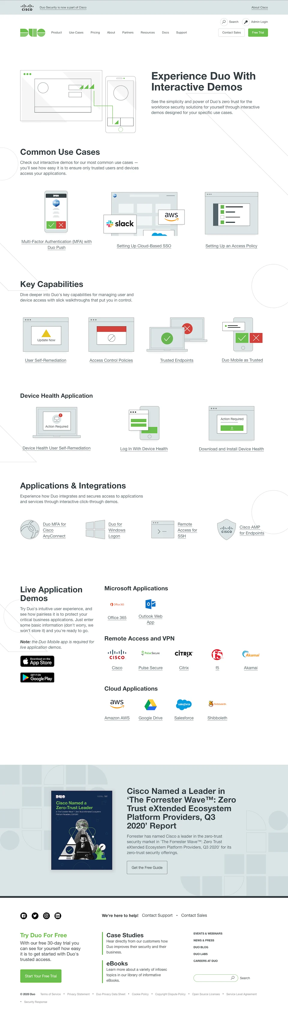 Duo Security Website - Demo Index Page